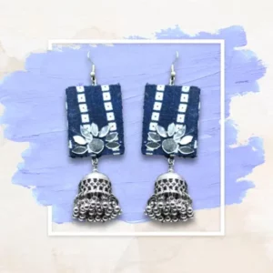 Blue Rectangle With Jumkha & Mirror