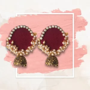 Round with Golden Finish Beads and Jumka