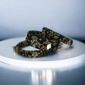 Black n Cream Fabric Bangles