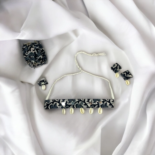 Multicolor Necklace, Bangles and Ring Combo