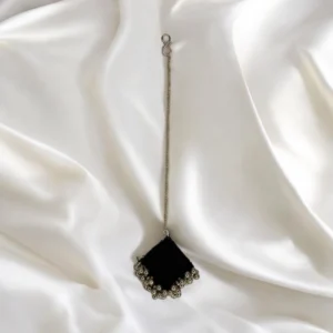 Black Rectangle Maang Tikka