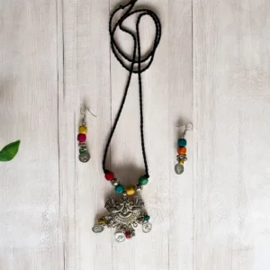 Multi oxidised kids necklace