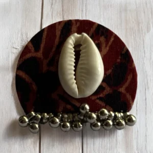 Maroon halflmoon ring