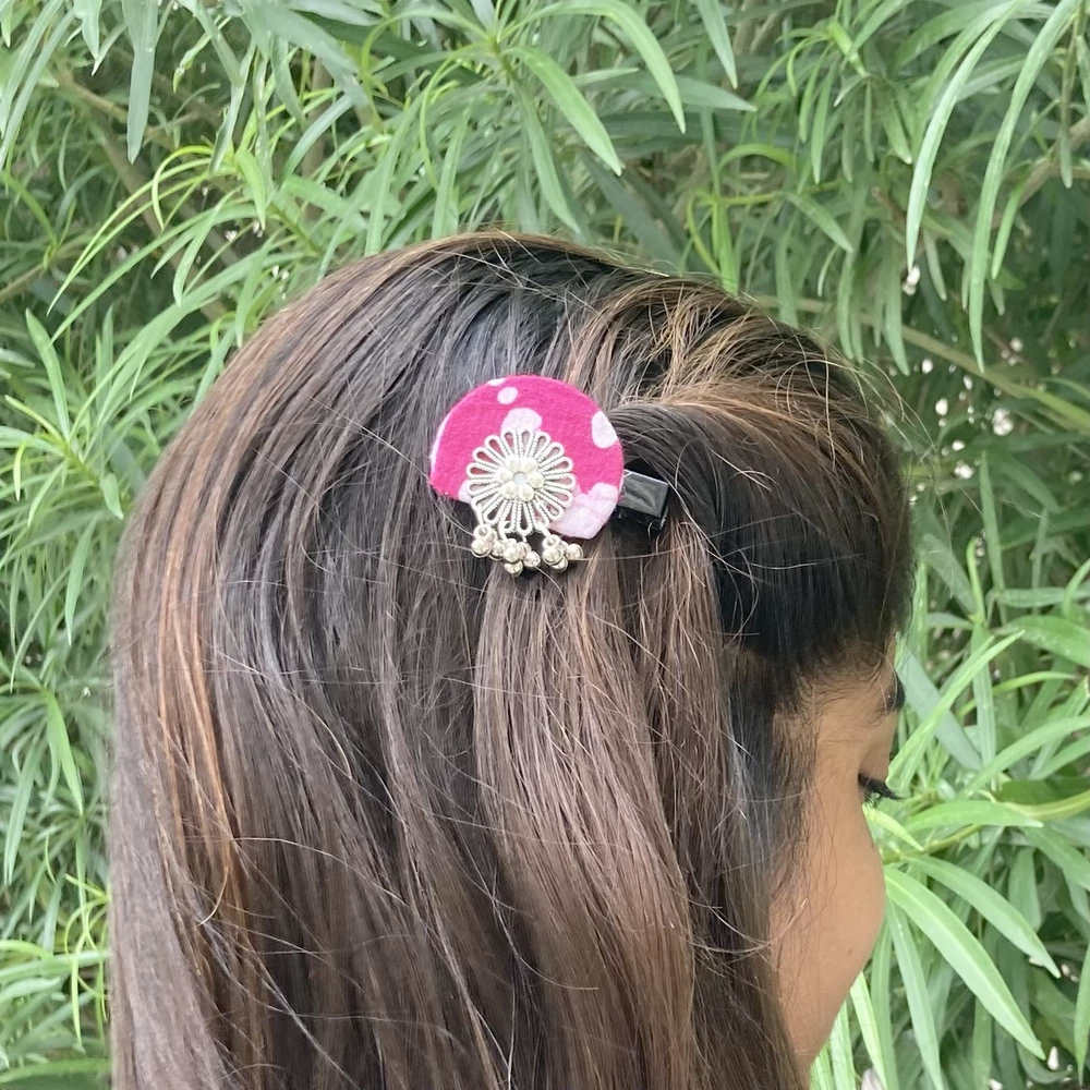 Pink hair pin